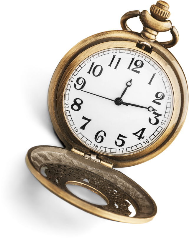 Cutout of Pocket Watch