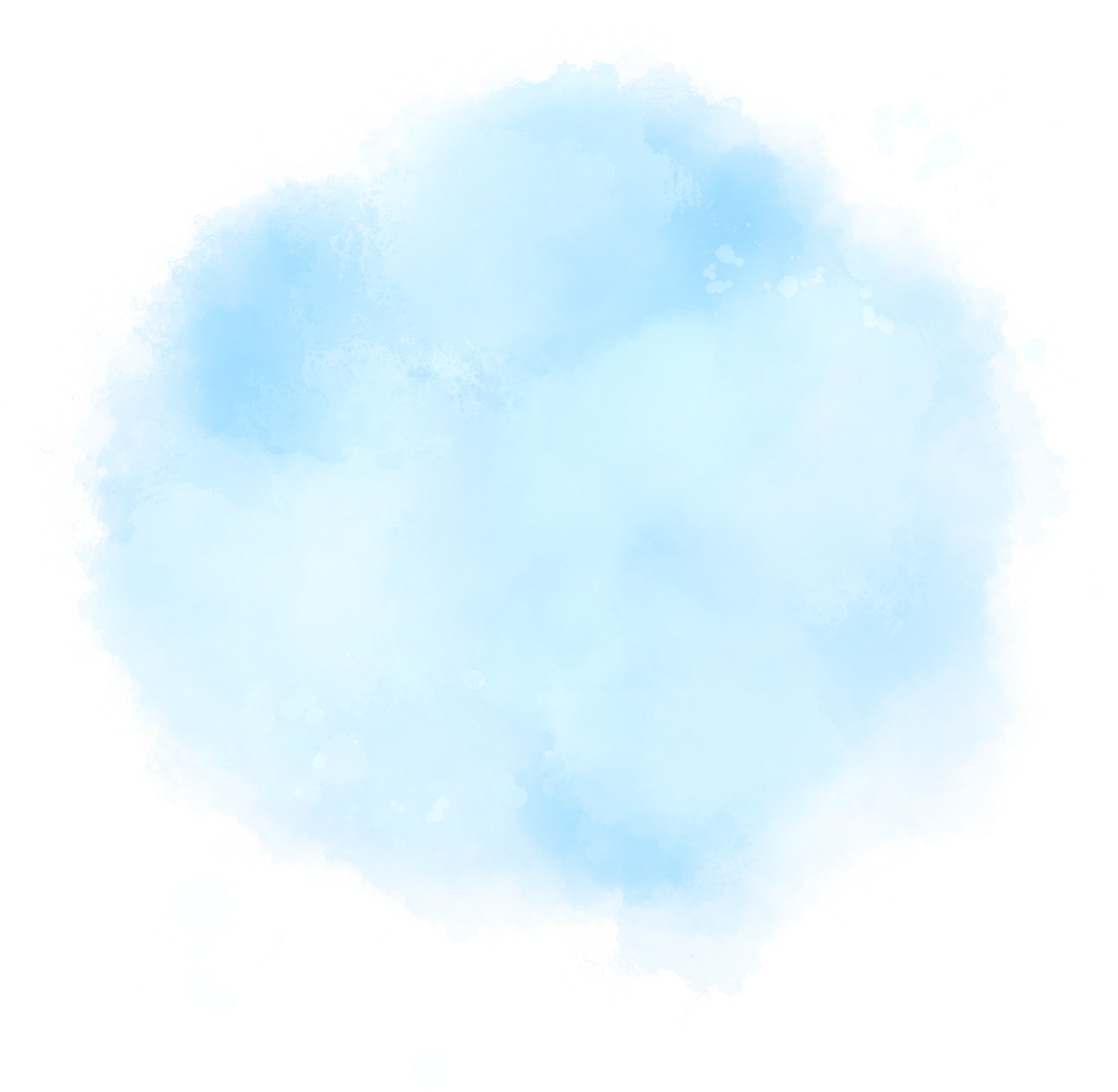 Blue sky watercolor background illustration